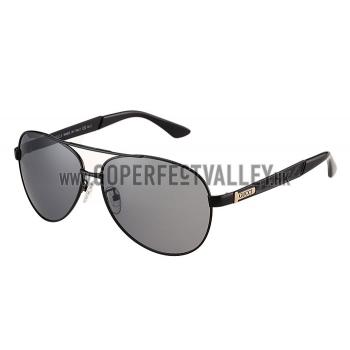 Gucci Signature Logo Black Frame Black Lenses Sunglasses 308146