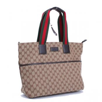 Gucci Tote bags 155524 Coffee Canvas Ladies