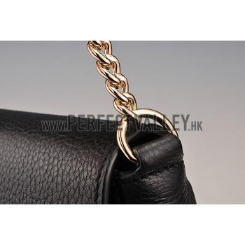 Gucci Soho Leather Shoulder Bag Black