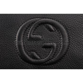 Gucci Soho Leather Shoulder Bag Black