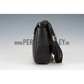 Gucci Soho Leather Shoulder Bag Black