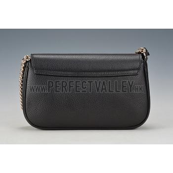 Gucci Soho Leather Shoulder Bag Black