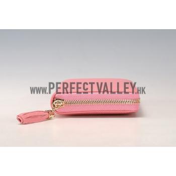 Gucci Soho Disco Studded Wallet Pink