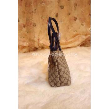 Gucci Brown Shopping Bag Calfskin Handbag Replica