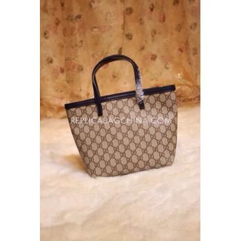 Gucci Brown Shopping Bag Calfskin Handbag Replica