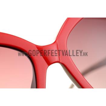 Gucci Guccissima Pattern Red Frame Sunglasses 308085