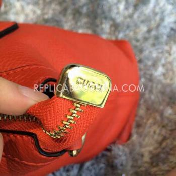 Gucci Calfskin Red Handbag