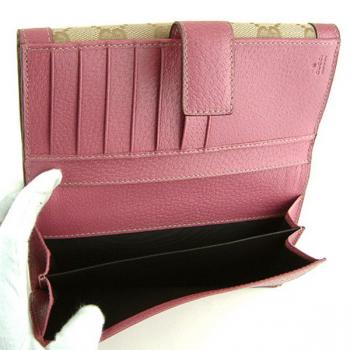 Gucci Wallet 153211 Pink Small Ladies Wallet