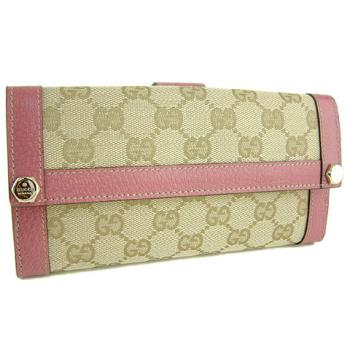 Gucci Wallet 153211 Pink Small Ladies Wallet