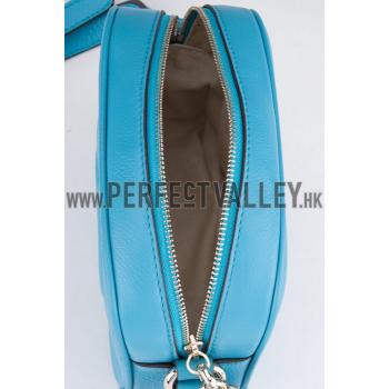 Gucci Soho Disco  Shoulder Strap Bag Light Blue