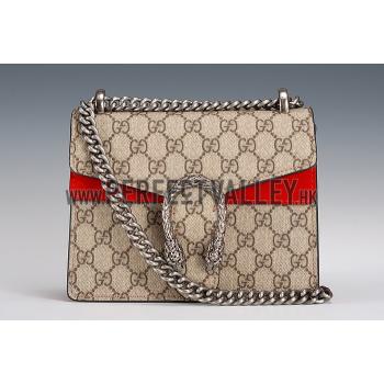 Gucci Dionysus GG Supreme Canvas And Red Suede Trim Mini Bag 18926798