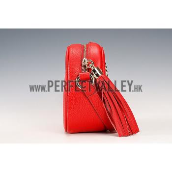 Replica Gucci Soho Disco Studded Leather Bag Red