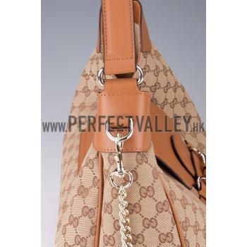 Replica Gucci Emily Cognac Leather Hobo