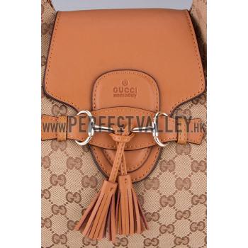 Replica Gucci Emily Cognac Leather Hobo