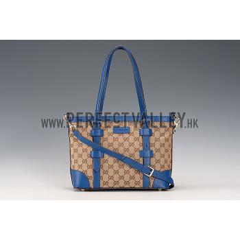 Replica Gucci GG Small  Tote Black Blue