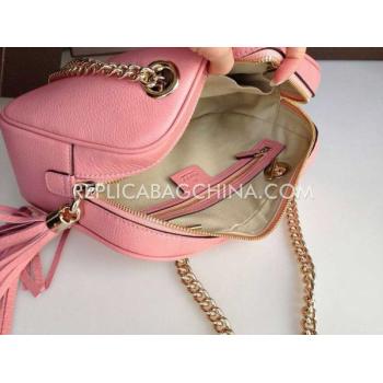 Gucci Pink Calfskin Handbag Shoulder Bag