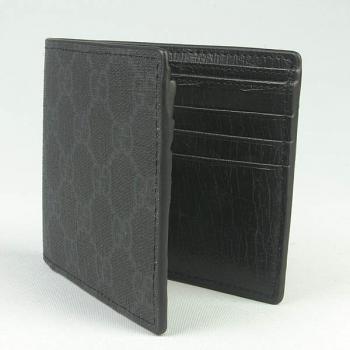 Gucci Wallet 118378 Black Canvas Unisex Bags