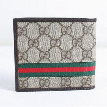 Gucci Wallet 138042 Coffee Small Wallet