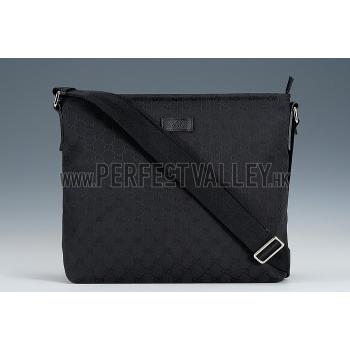 Gucci GG Supreme Black Canvas Messenger Bag 18926933