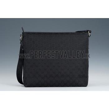 Gucci GG Supreme Black Canvas Messenger Bag 18926933