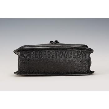 Gucci Bamboo Daily Flap Shoulder Bag Black