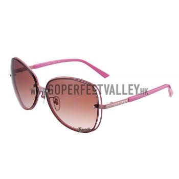 Gucci Aviator Gucci Logo On Lens Pink Frame Sunglasses 307889