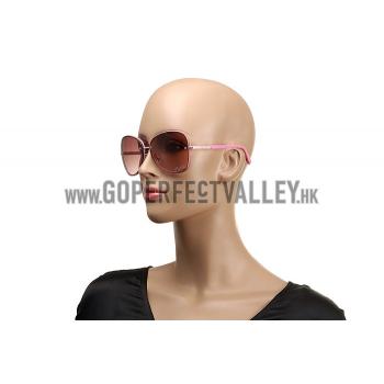 Gucci Aviator Gucci Logo On Lens Pink Frame Sunglasses 307889