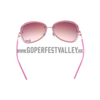 Gucci Aviator Gucci Logo On Lens Pink Frame Sunglasses 307889