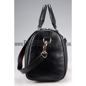 Gucci Vintage Web Medium Boston Black Bag