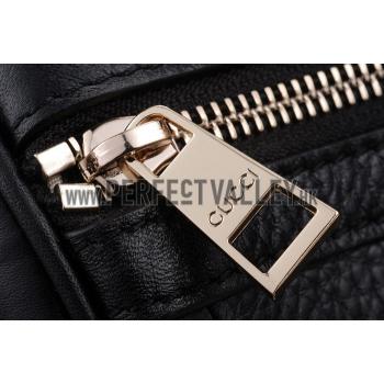 Gucci Vintage Web Medium Boston Black Bag