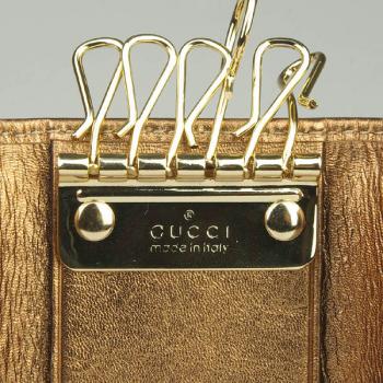 Replica Gucci Wallet 127048 Gold Canvas Small Bag