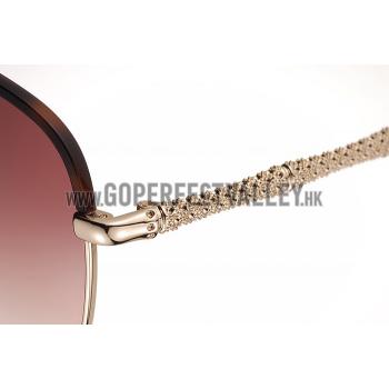 Gucci Ultra-light Aviator Brown Frame Sunglasses 308204