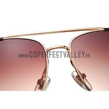 Gucci Ultra-light Aviator Brown Frame Sunglasses 308204