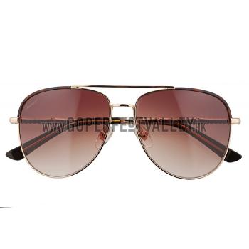 Gucci Ultra-light Aviator Brown Frame Sunglasses 308204