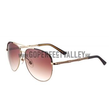 Gucci Ultra-light Aviator Brown Frame Sunglasses 308204