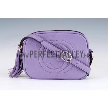 Gucci Soho Disco Shoulder Strap Bag Light Purple