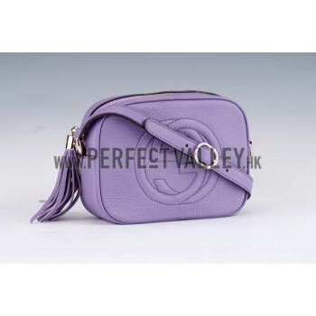 Gucci Soho Disco Shoulder Strap Bag Light Purple