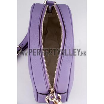 Gucci Soho Disco Shoulder Strap Bag Light Purple