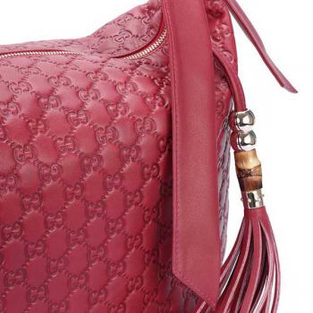 Cheap Gucci Hobo bags 232930 Red Cow Leather Large Bags