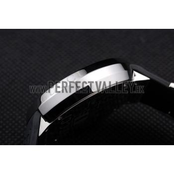 Gucci Black Rubber Band White Round Dial 2165-299 Replica