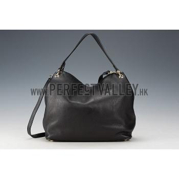 Gucci Soho Leather Hobo Black Replica