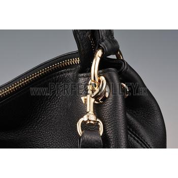 Gucci Soho Leather Hobo Black Replica