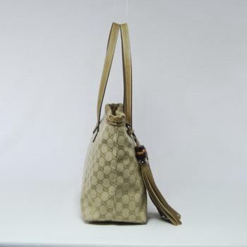 Gucci Tote bags 218780 Apricot Canvas HandBags