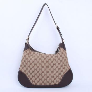 Gucci Shoulder bags 211810 Coffee Canvas Ladies Bags