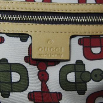 Replica Gucci  Handle bags 211943 Apricot Cow Leather Large Bag