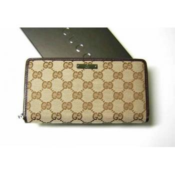 Gucci Wallet 112724 Coffee Canvas Wallet