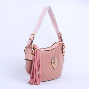 Gucci Shoulder bags 211963 Pink Cow Leather Cross Body Bag