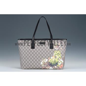 Cheap Gucci GG Supreme Canvas Blooms Green Print Tote  18926927