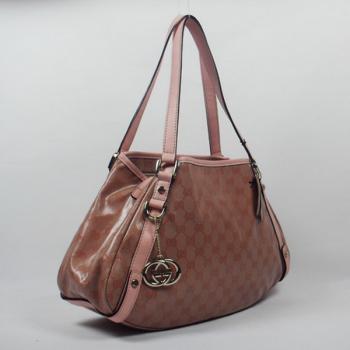 Gucci Shoulder bags 130736 Pink Canvas Large Bag