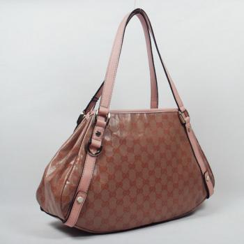 Gucci Shoulder bags 130736 Pink Canvas Large Bag